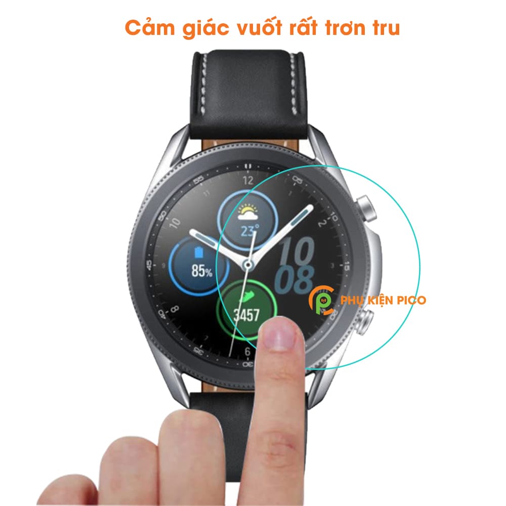 Cường lực đồng hồ Samsung Galaxy Watch 3 41/45mm chính hãng Gor bộ 2 chiếc trong suốt full màn hình - 3
