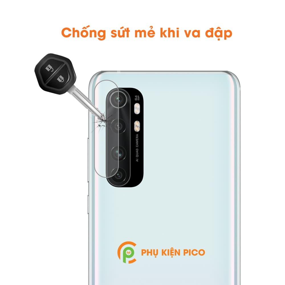 Dán camera Xiaomi Mi Note 10 Lite cường lực camera trong suốt độ cứng 7H - 5
