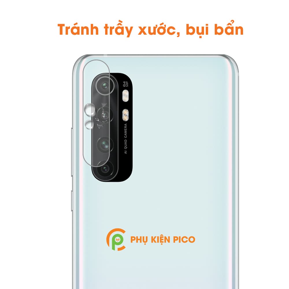 Dán camera Xiaomi Mi Note 10 Lite cường lực camera trong suốt độ cứng 7H - 4