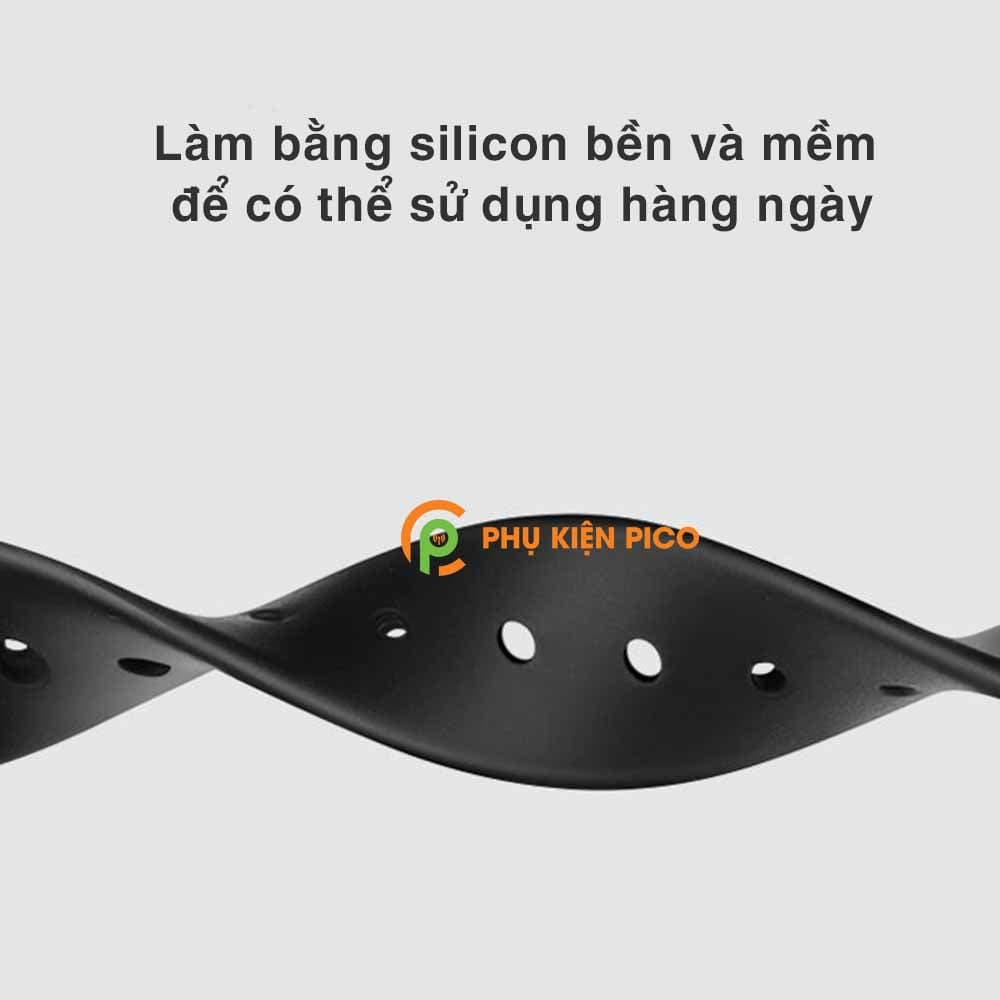 Dây đeo thay thế Xiaomi Mi Band 5 dây silicon vòng đeo tay Miband 5 nhiều màu - 4