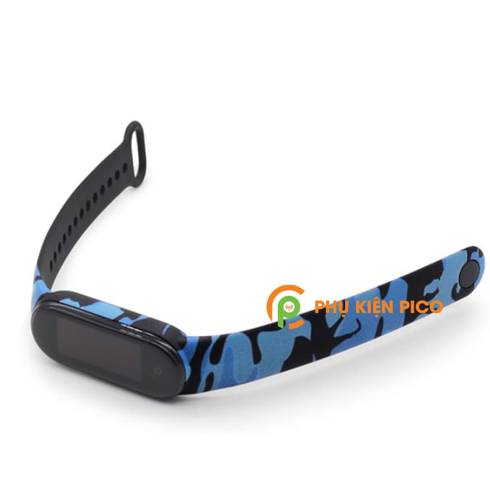 Dây đeo thay thế Xiaomi Mi Band 5 full box dây silicon vòng đeo tay Miband 5 màu camo rằn ri - 8