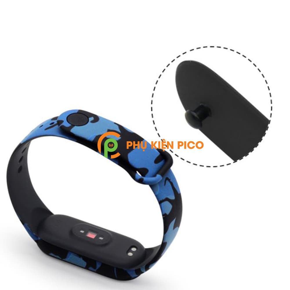 Dây đeo thay thế Xiaomi Mi Band 5 full box dây silicon vòng đeo tay Miband 5 màu camo rằn ri - 7