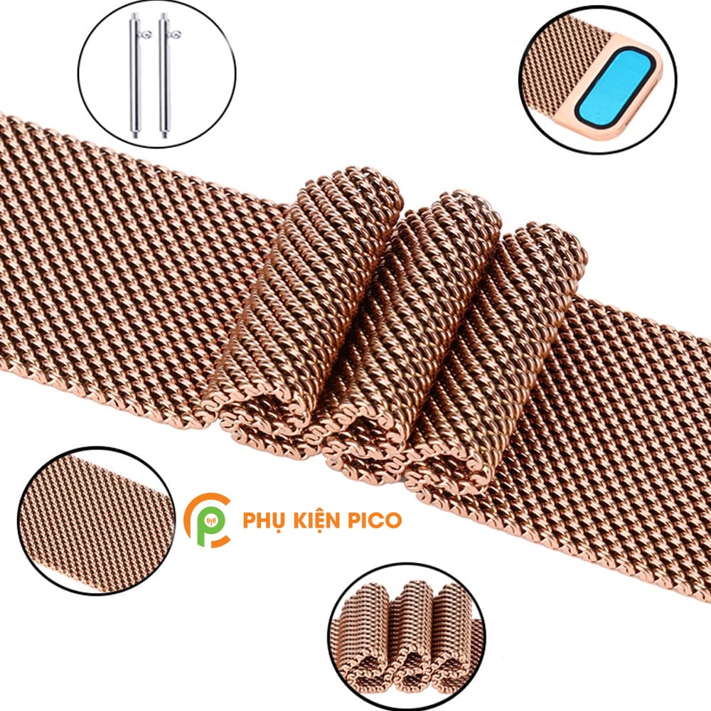 Dây đồng hồ Colmi P8 dây đeo bằng thép không gỉ Milanese Loop có khóa nam châm - 14