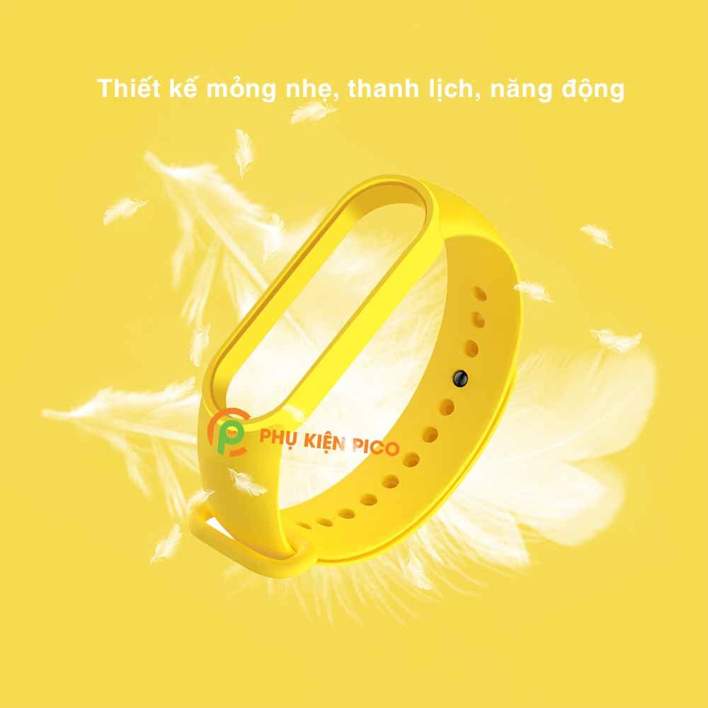 Dây đeo thay thế Xiaomi Mi Band 5 dây silicon vòng đeo tay Miband 5 nhiều màu - 3