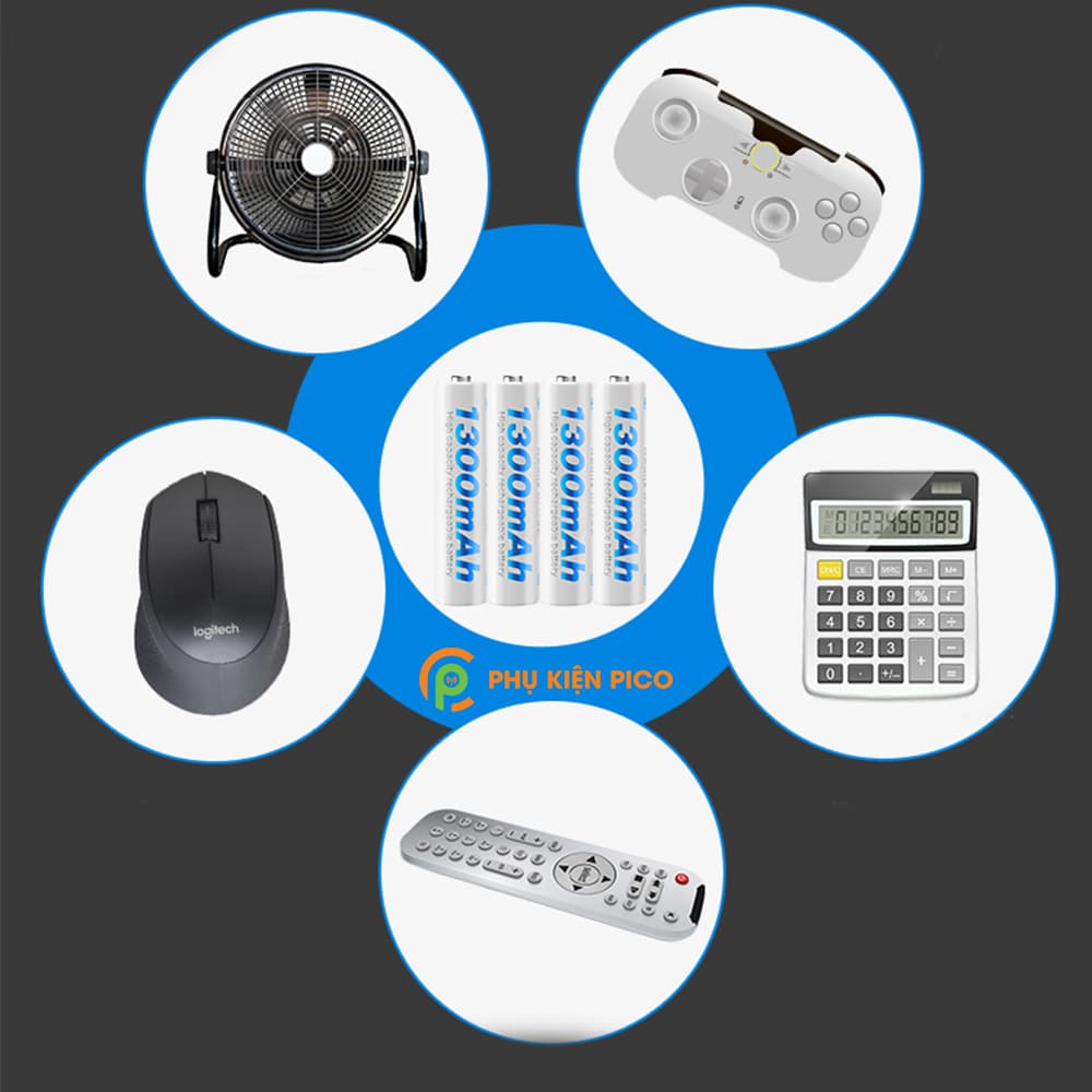 Bộ sạc C807B và 4 Pin sạc Beston AA 1200 mAh, AAA 1300 mAh có thể sạc lại nhiều lần - combo2 - 16