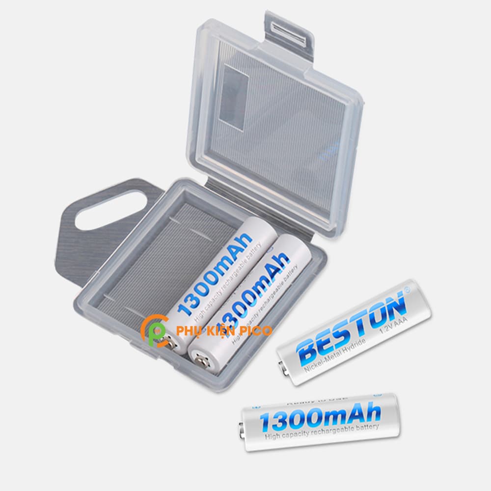 Bộ sạc C807B và 4 Pin sạc Beston AA 1200 mAh, AAA 1300 mAh có thể sạc lại nhiều lần - combo2 - 18