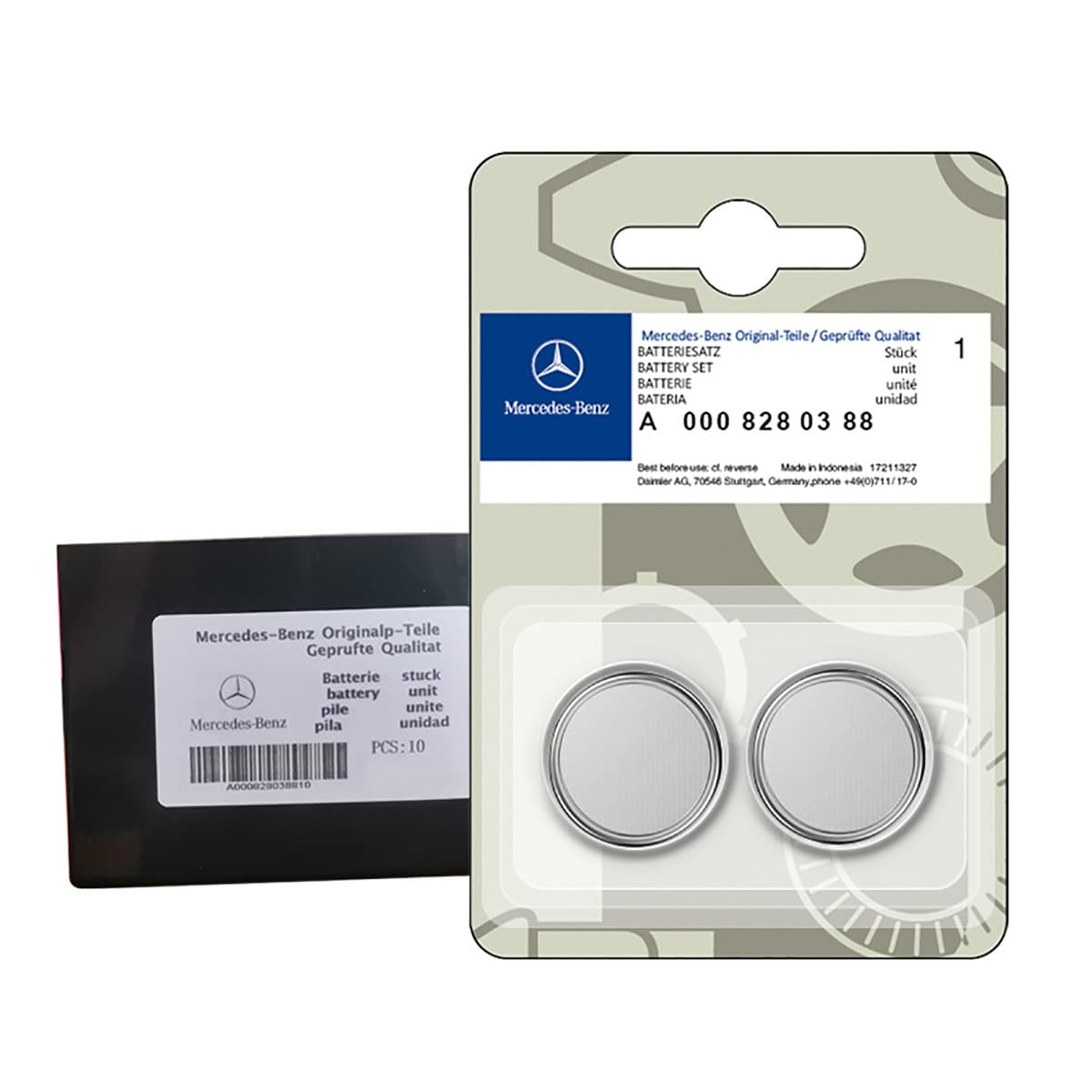 Pin chìa khóa ô tô Mercedes-Benz chính hãng Mercedes sản xuất tại Indonesia 3V - 2