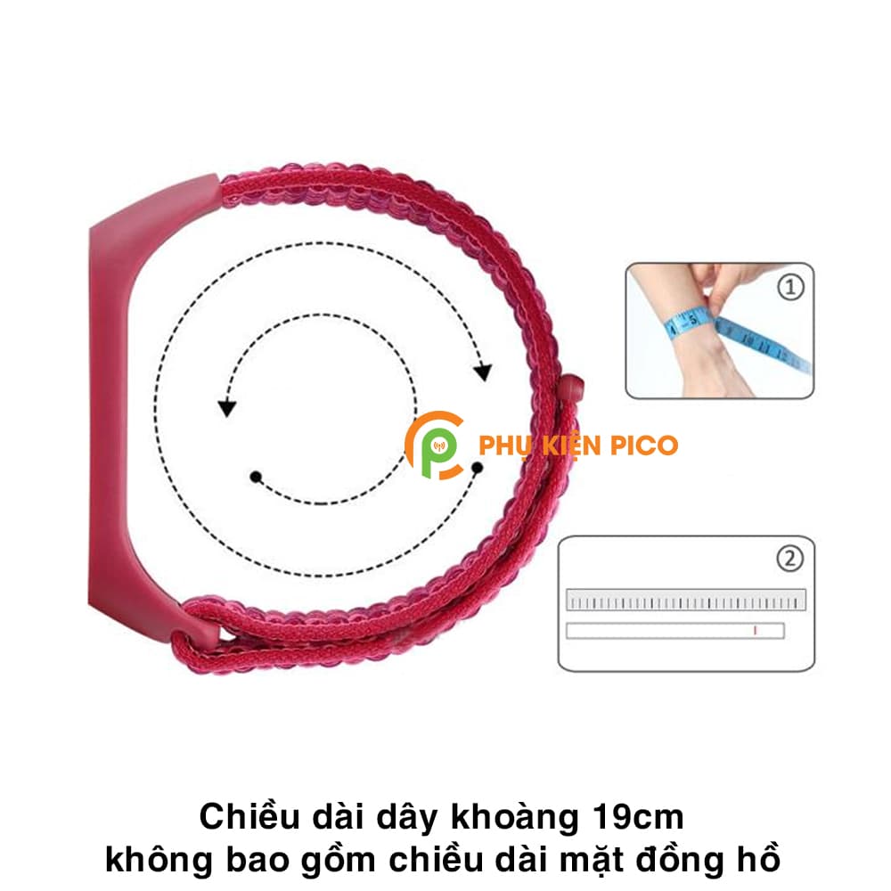 Dây đeo thay thế Xiaomi Mi Band 5 vải Nylon Sport Loop cao cấp siêu bền - Dây Nylon Sport Loop Miband 5 - 5