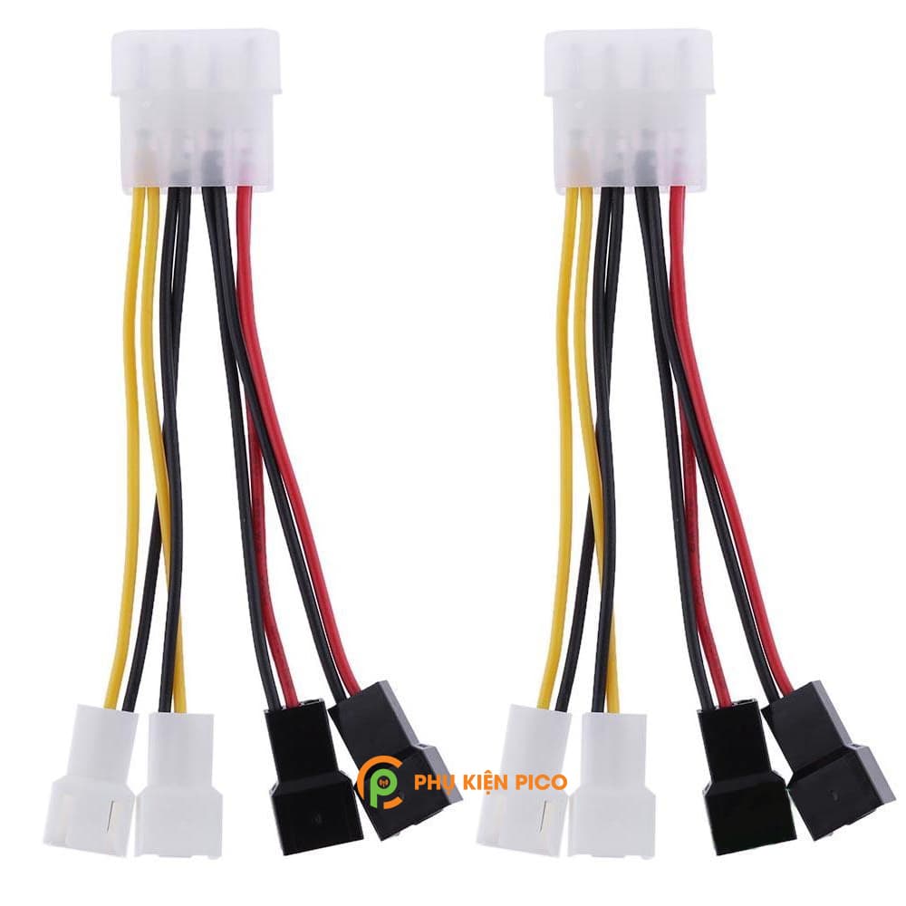 Cáp chuyển dây nguồn Molex sang Fan 3 Pin 5V 12V - 7