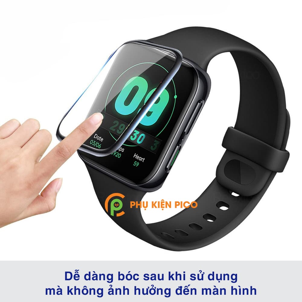 Cường lực Oppo Watch 41mm 46mm full màn hình chống va đập trầy xước bảo vệ đồng hồ - 6