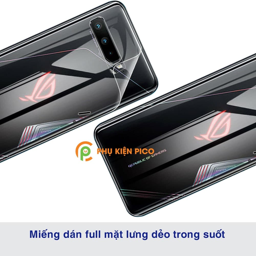 Dán lưng Rog Phone 3 PPF cao cấp dẻo trong suốt - 8