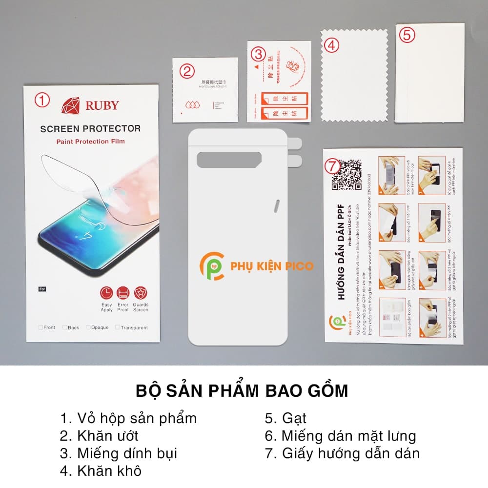 Dán lưng Rog Phone 3 PPF cao cấp dẻo trong suốt - 2