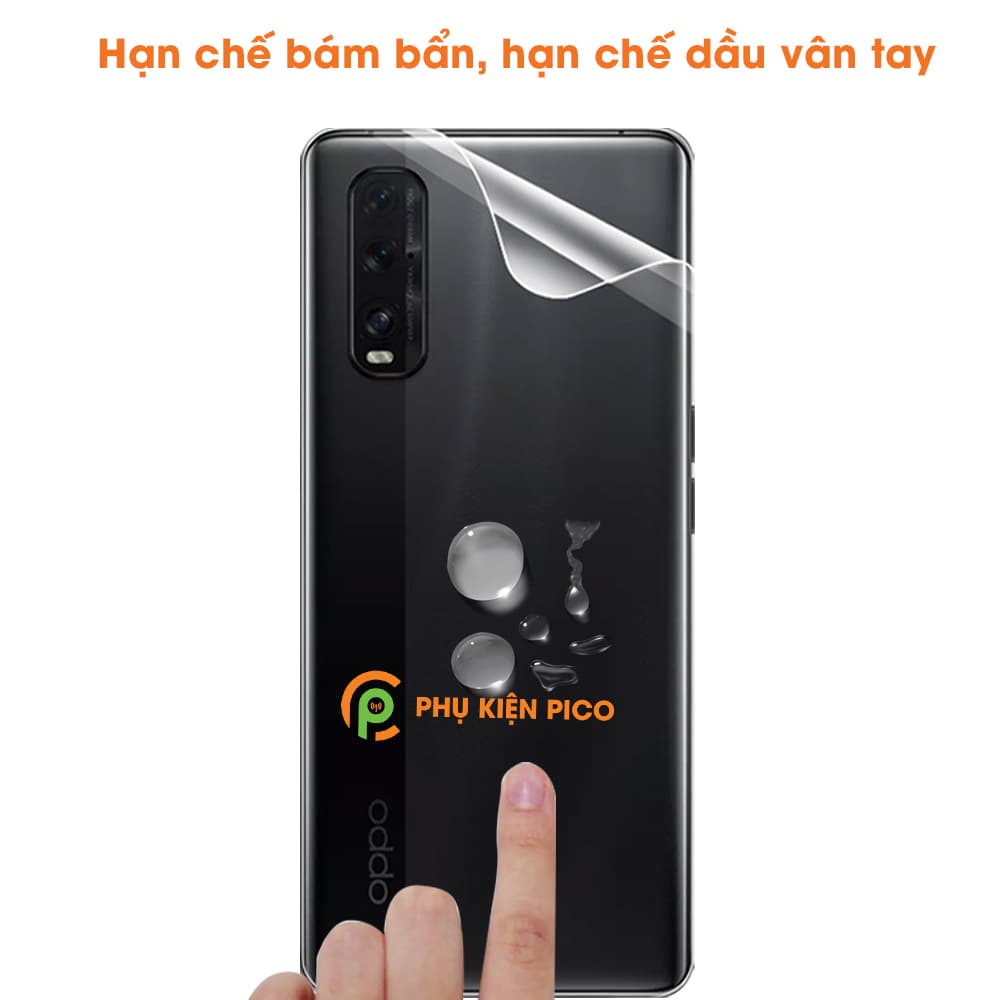 Dán lưng Oppo Find X2 PPF cao cấp dẻo trong suốt chống xước mặt sau Find X2 - 6