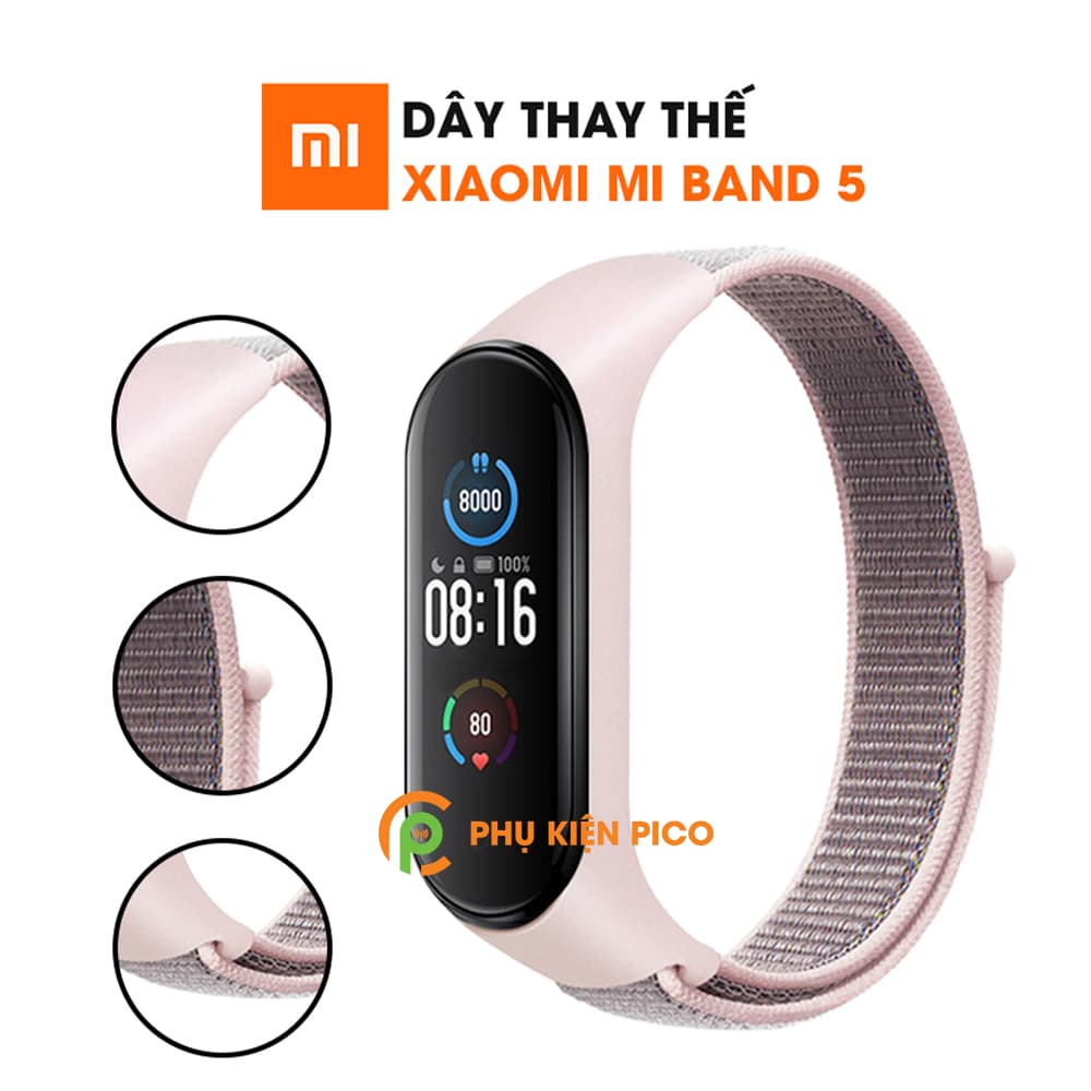 Dây đeo thay thế Xiaomi Mi Band 5 vải Nylon Sport Loop cao cấp siêu bền - Dây Nylon Sport Loop Miband 5 - 10