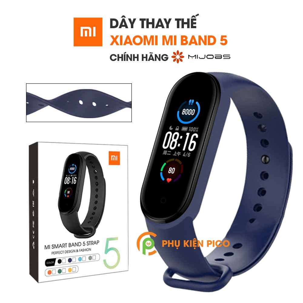 Dây đeo thay thế Xiaomi Mi Band 5 chính hãng Mijobs silicone dẻo nhiều màu - 15