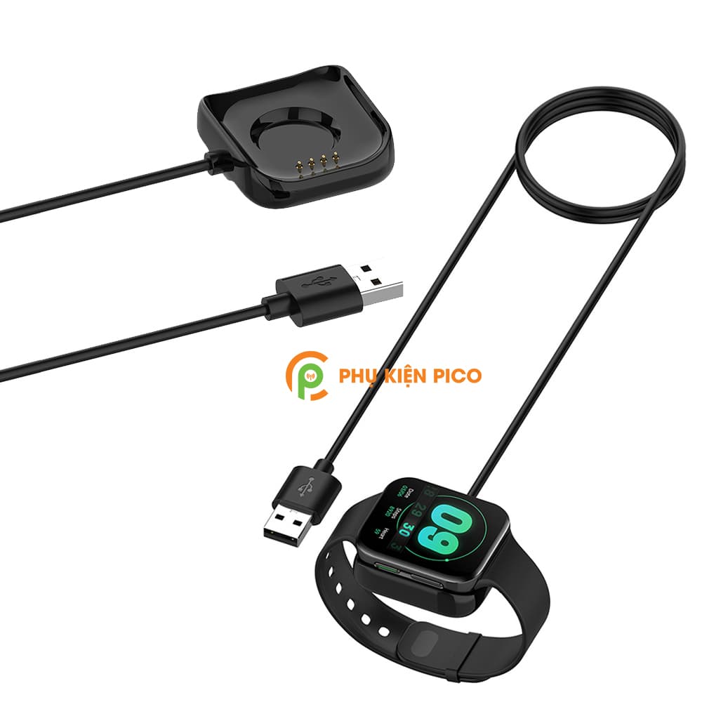 Cáp sạc đồng hồ Oppo Watch 41mm 46mm chiều dài 1m hai màu đen trắng Adapter Smartwatch - 6
