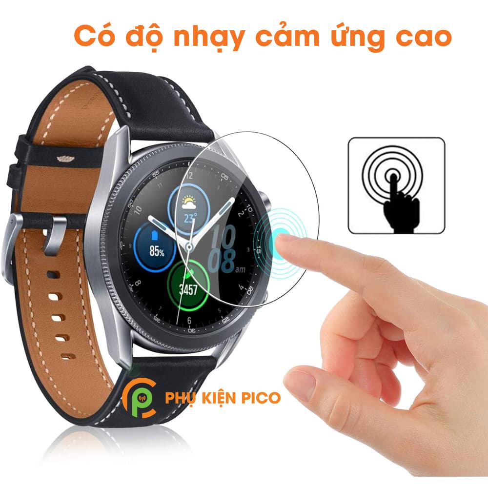 Cường lực Samsung Galaxy Watch 3 45mm trong suốt độ cứng 9H chống xước bảo vệ màn hình đồng hồ - 2