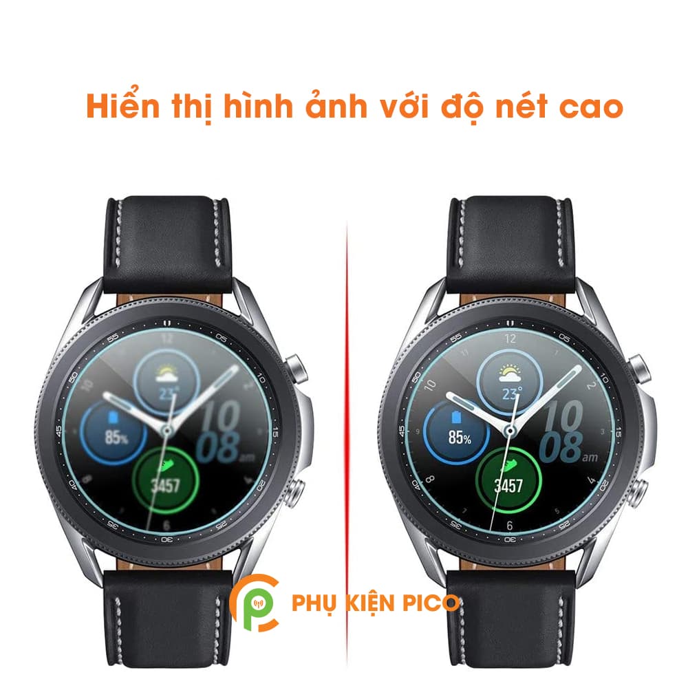 Cường lực Samsung Galaxy Watch 3 45mm trong suốt độ cứng 9H chống xước bảo vệ màn hình đồng hồ - 6