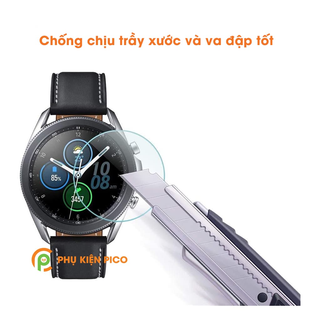 Cường lực Samsung Galaxy Watch 3 45mm trong suốt độ cứng 9H chống xước bảo vệ màn hình đồng hồ - 4