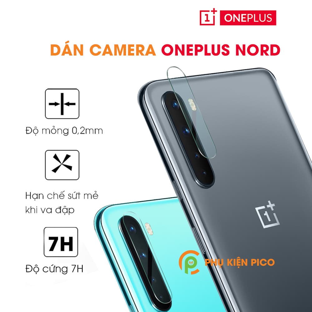 Dán camera Oneplus Nord cường lực camera trong suốt độ cứng 7H