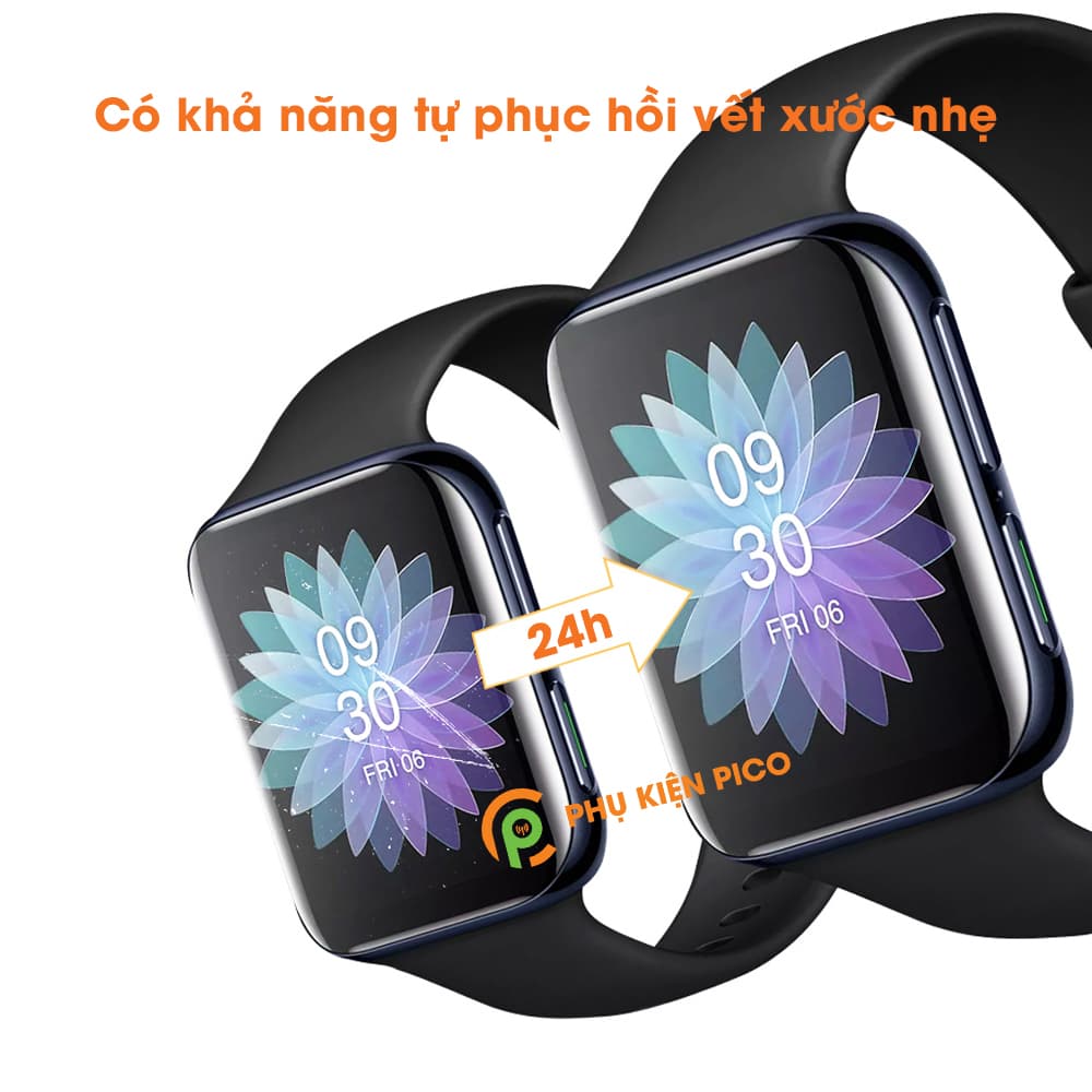 Dán màn hình Oppo Watch 41mm 46mm full màn hình đồng hồ dẻo trong suốt - 5