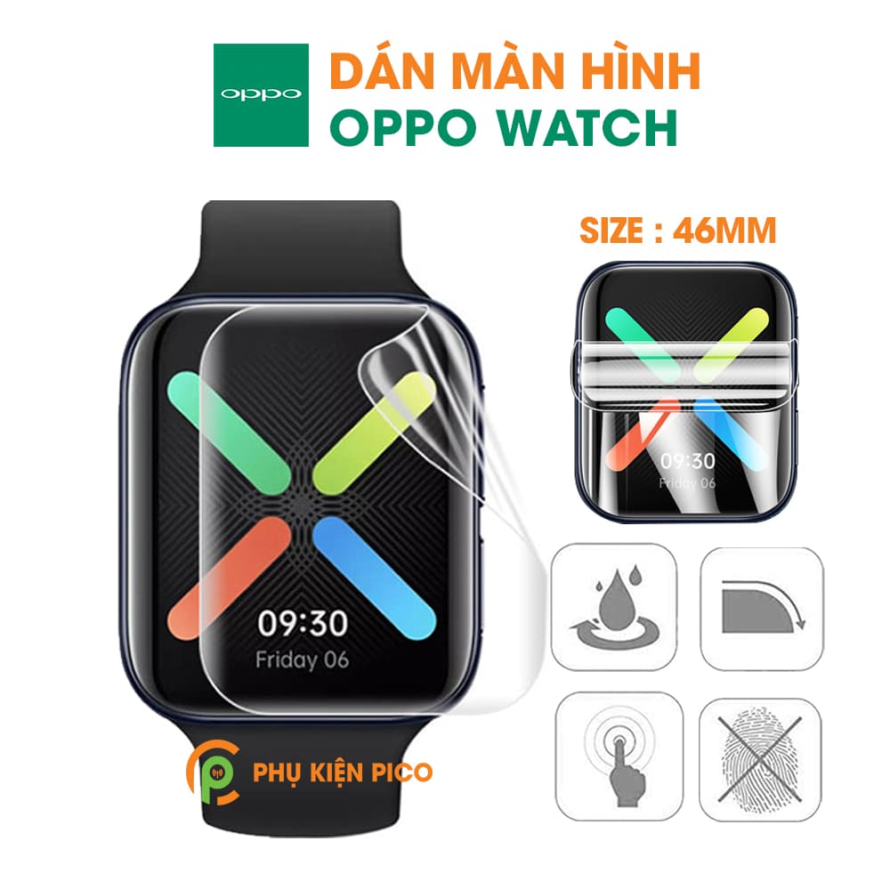 Dán màn hình Oppo Watch 41mm 46mm PPF cao cấp dẻo trong suốt full màn hình đồng hồ - 2