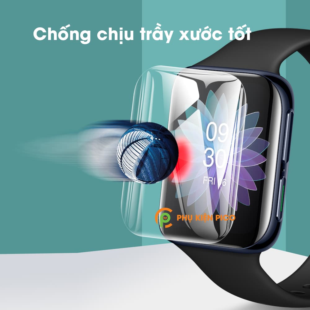 Dán màn hình Oppo Watch 41mm 46mm PPF cao cấp dẻo trong suốt full màn hình đồng hồ - 7