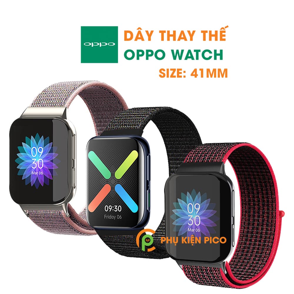 Dây đồng hồ Oppo Watch Size 41mm 46mm vải Nylon Sport Loop cao cấp siêu bền nhiều màu - 13