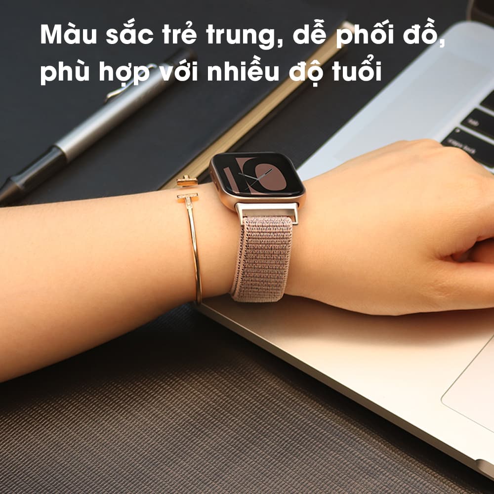 Dây đồng hồ Oppo Watch Size 41mm 46mm vải Nylon Sport Loop cao cấp siêu bền nhiều màu - 5