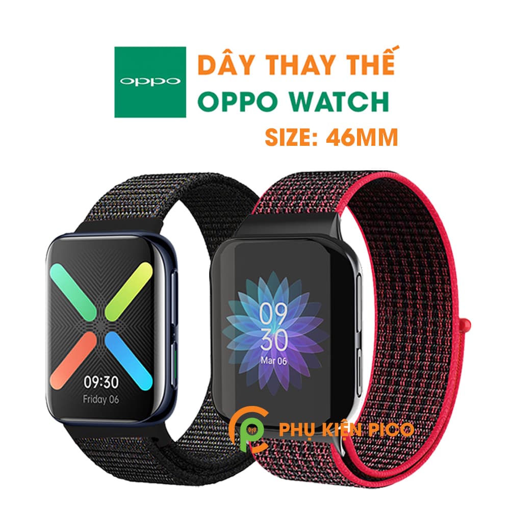 Dây đồng hồ Oppo Watch Size 41mm 46mm vải Nylon Sport Loop cao cấp siêu bền nhiều màu - 14