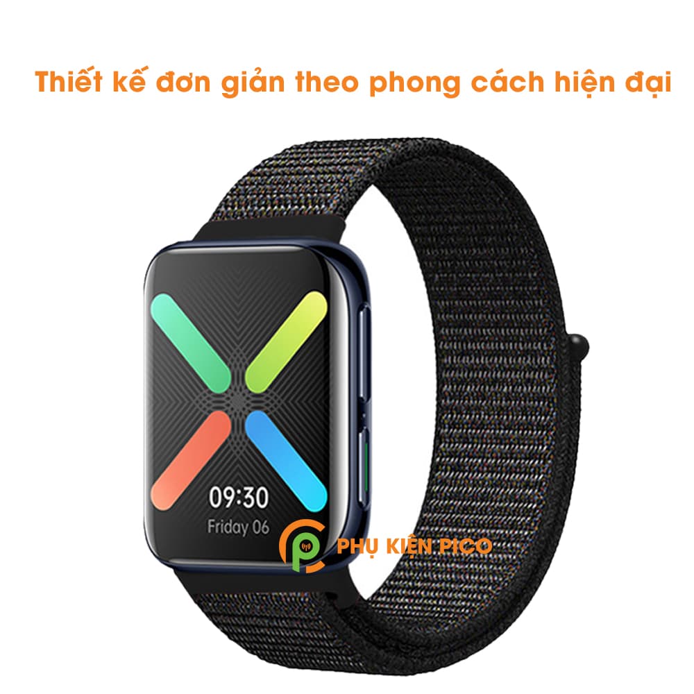 Dây đồng hồ Oppo Watch Size 41mm 46mm vải Nylon Sport Loop cao cấp siêu bền nhiều màu - 11