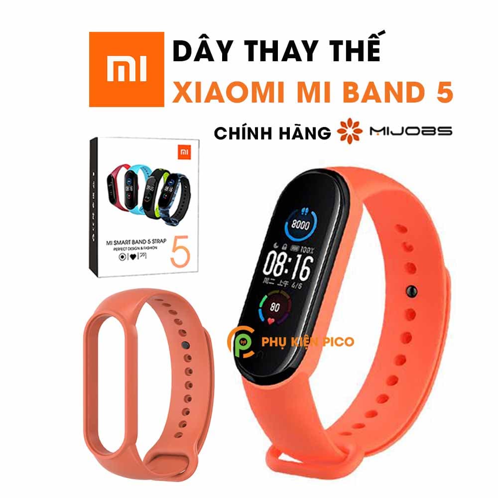 Dây đeo thay thế Xiaomi Mi Band 5 chính hãng Mijobs silicone dẻo nhiều màu - 14