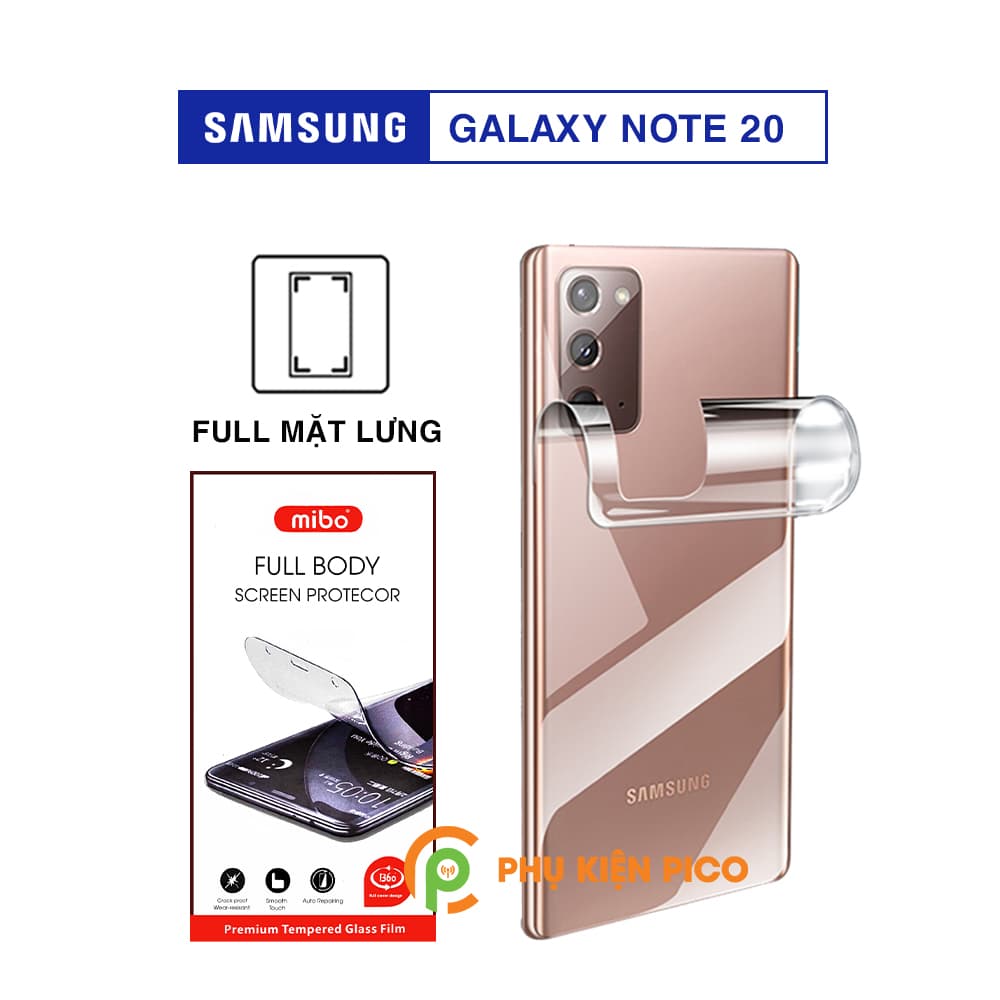 Dán lưng Samsung Galaxy Note 20 chính hãng Mibo PPF cao cấp