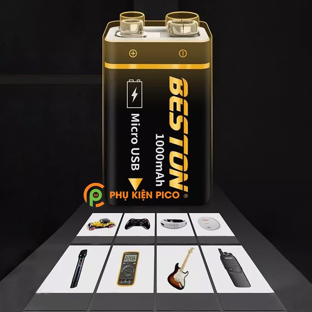 Pin trụ Lithium 1000mAh chính hãng Beston có cổng sạc trực tiếp - 3