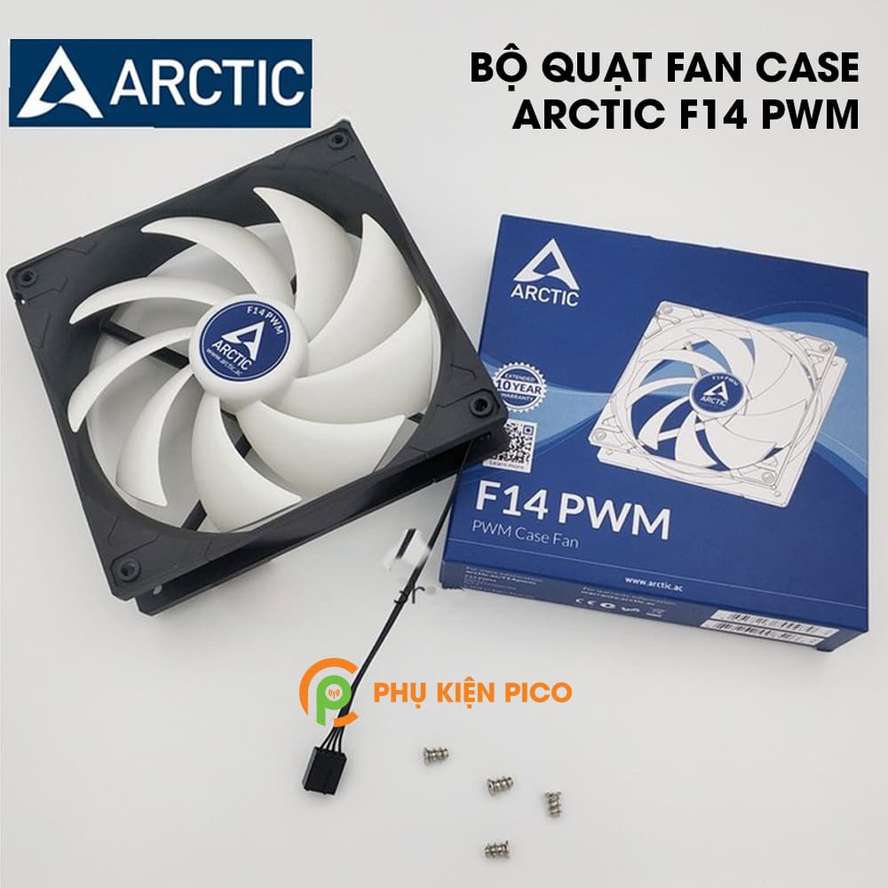 Quạt tản nhiệt case máy tính Arctic F14 PWM - Quạt Fan Case 14cm - 10