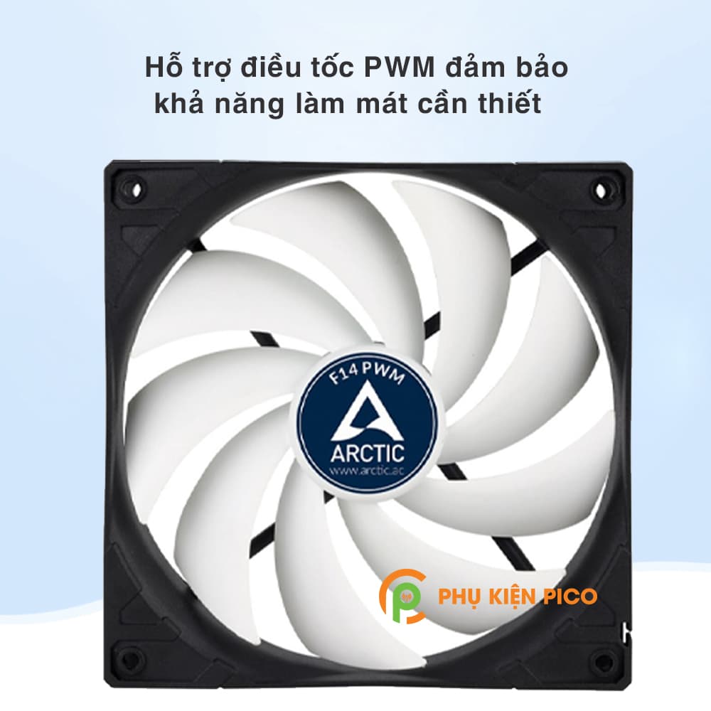 Quạt tản nhiệt case máy tính Arctic F14 PWM - Quạt Fan Case 14cm - 7