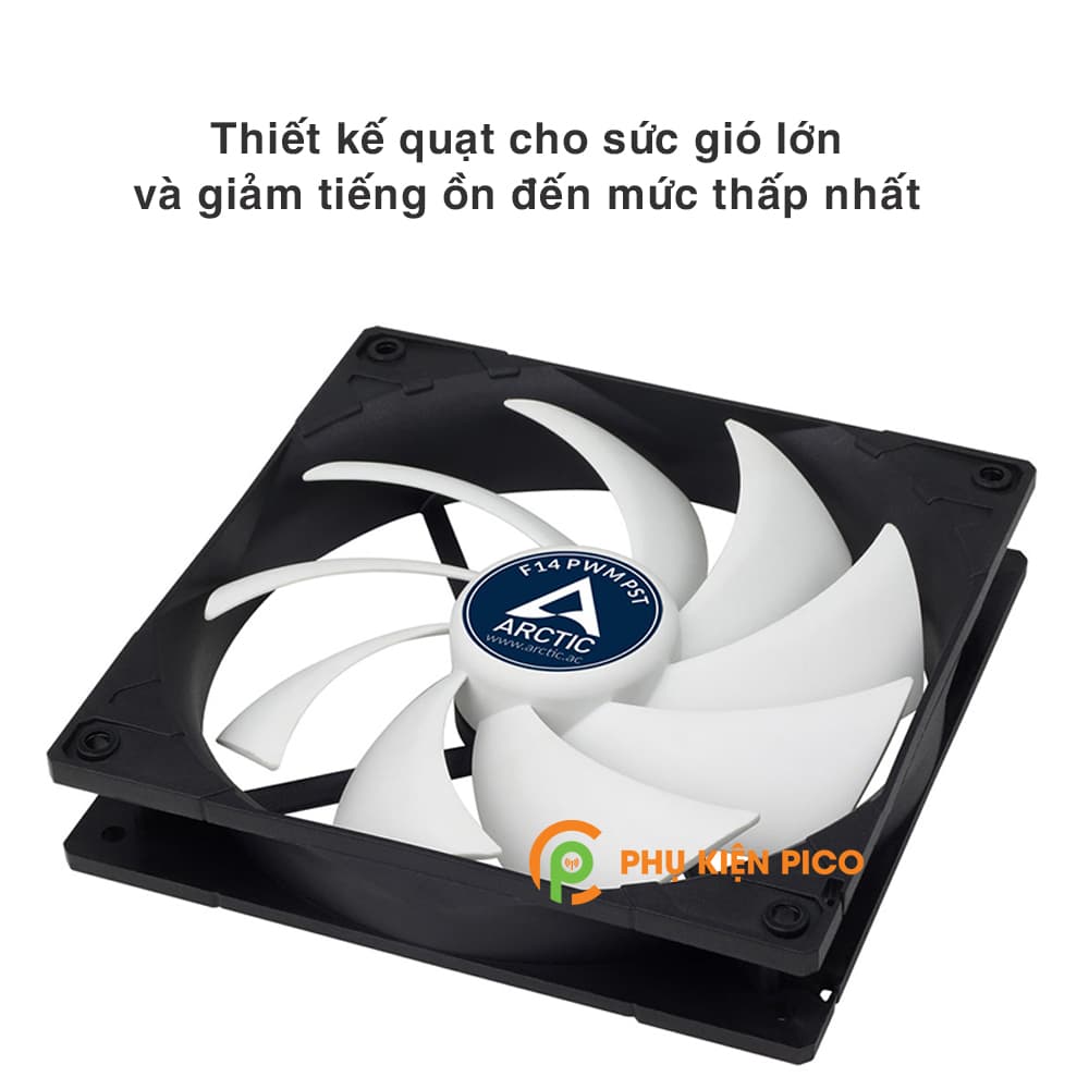 Quạt tản nhiệt case máy tính Arctic F14 PWM PST - Quạt Fan Case 14cm - 6