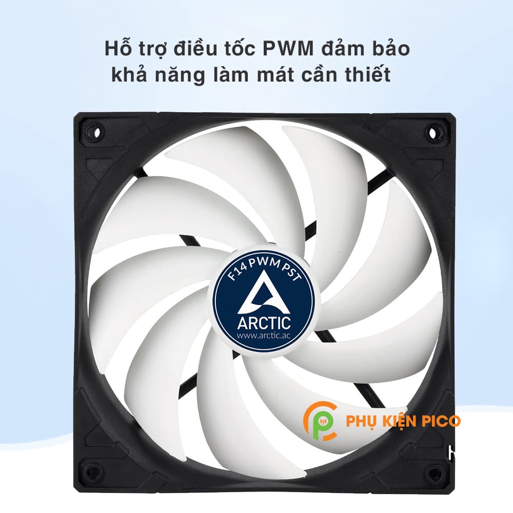 Quạt tản nhiệt case máy tính Arctic F14 PWM PST - Quạt Fan Case 14cm - 5