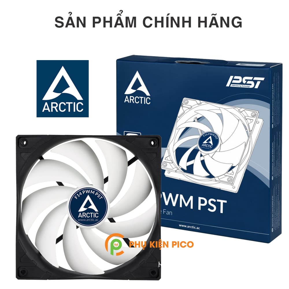 Quạt tản nhiệt case máy tính Arctic F14 PWM PST - Quạt Fan Case 14cm - 10