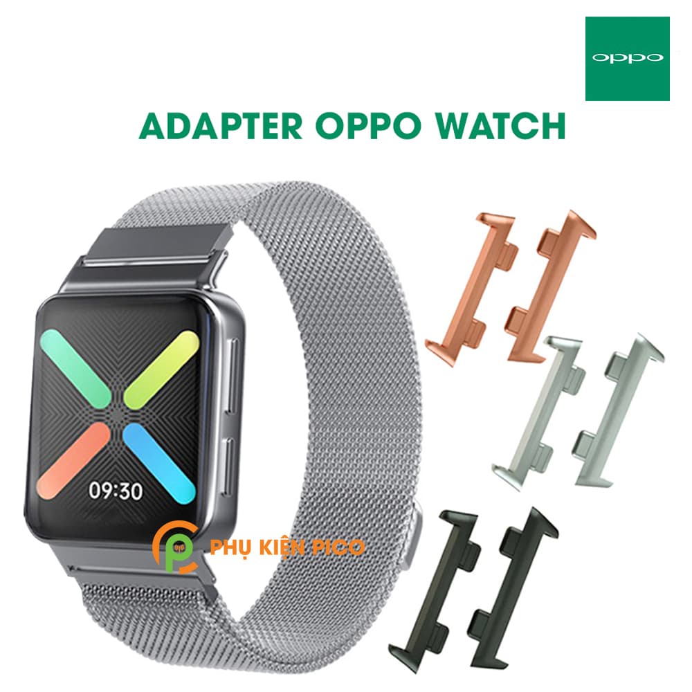Adapter đồng hồ Oppo Watch size 41/46mm 1 bộ 2 chiếc - Khớp nối ngàm dây đồng hồ Oppo Watch