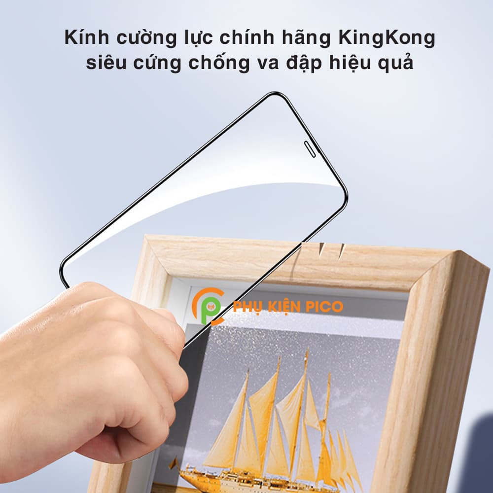 Cường lực Iphone 12 / Iphone 12 Pro chính hãng KingKong độ cứng 9H chống va đập trầy xước – Kính cường lực Iphone - 8