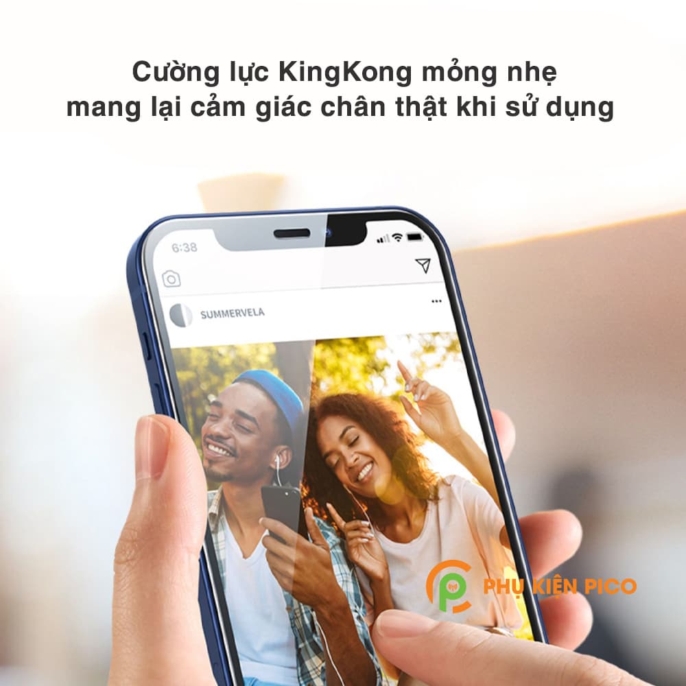 Cường lực Iphone 12 / Iphone 12 Pro chính hãng KingKong độ cứng 9H chống va đập trầy xước – Kính cường lực Iphone - 6