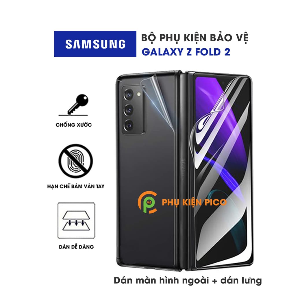 Dán màn hình ngoài và Dán lưng Samsung Galaxy Z Fold 2 PPF cao cấp