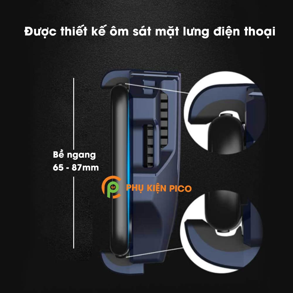 Quạt tản nhiệt điện thoại có sò lạnh Memo DL02 hỗ trợ cổng sạc - 8