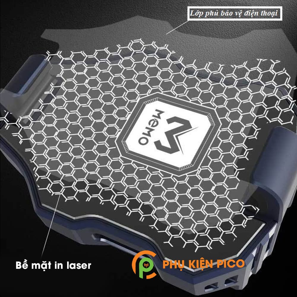 Quạt tản nhiệt điện thoại có sò lạnh Memo DL02 hỗ trợ cổng sạc - 5