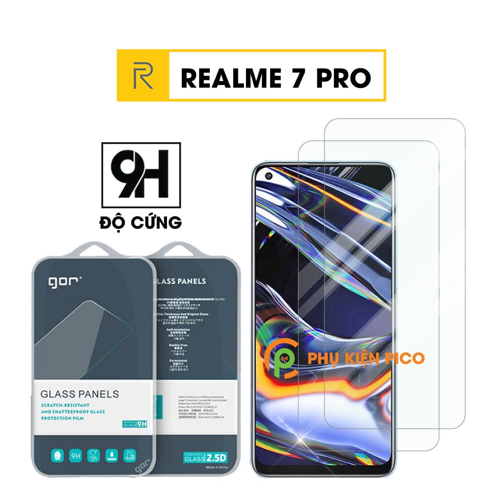 Cường lực Realme 7 Pro chính hãng Gor bộ 2 miếng độ cứng 9H – Kính cường lực Oppo Realme 7 Pro