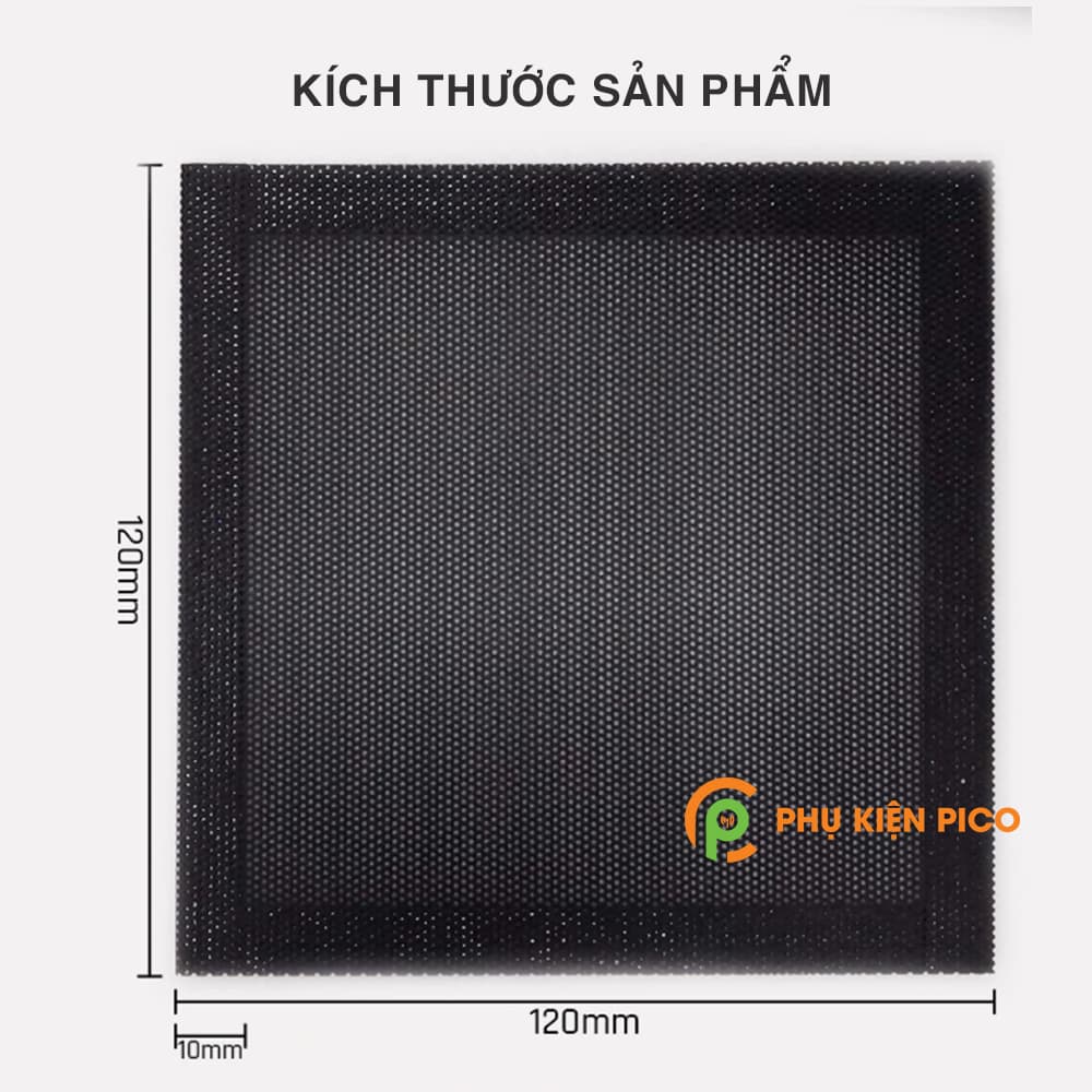 Tấm lưới chắn lọc bụi từ tính quạt máy tính kích thước 12x12cm - 6