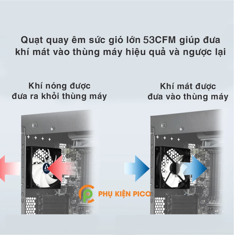Quạt tản nhiệt case máy tính Arctic F12 PWM PST - Quạt Fan Case 12cm - 4
