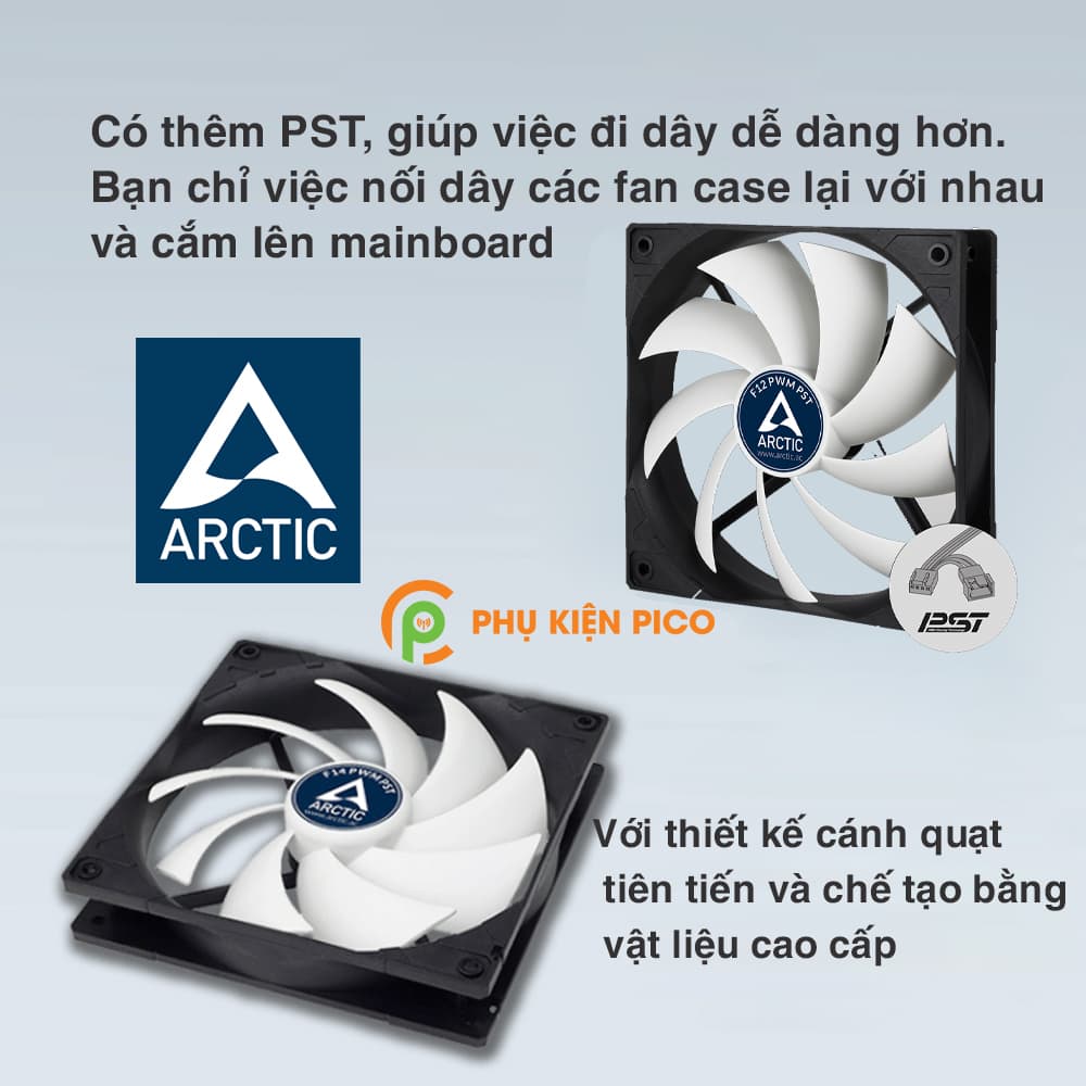 Quạt tản nhiệt case máy tính Arctic F12 PWM PST - Quạt Fan Case 12cm - 2