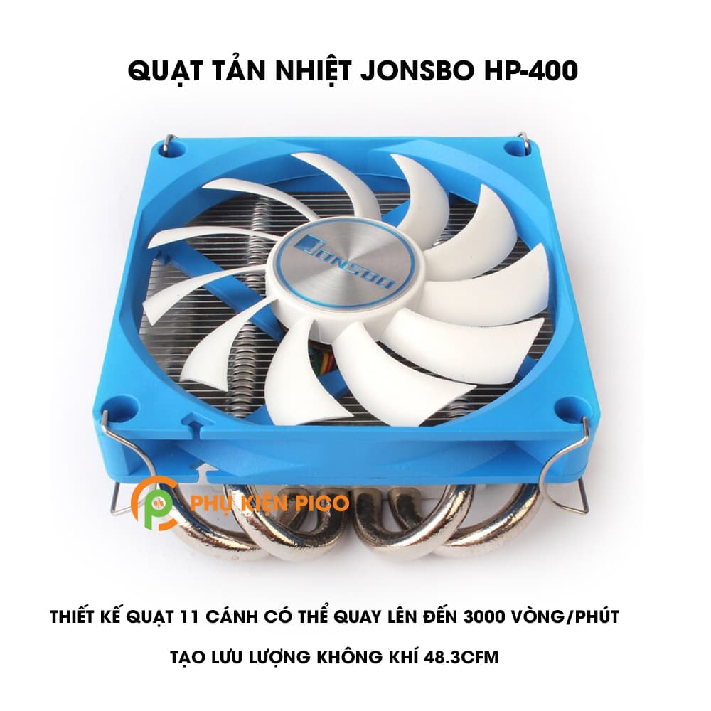 Tản nhiệt CPU topdown Jonsbo HP400 - Quạt tản nhiệt CPU ITX Jonsbo HP400 chính hãng - 3